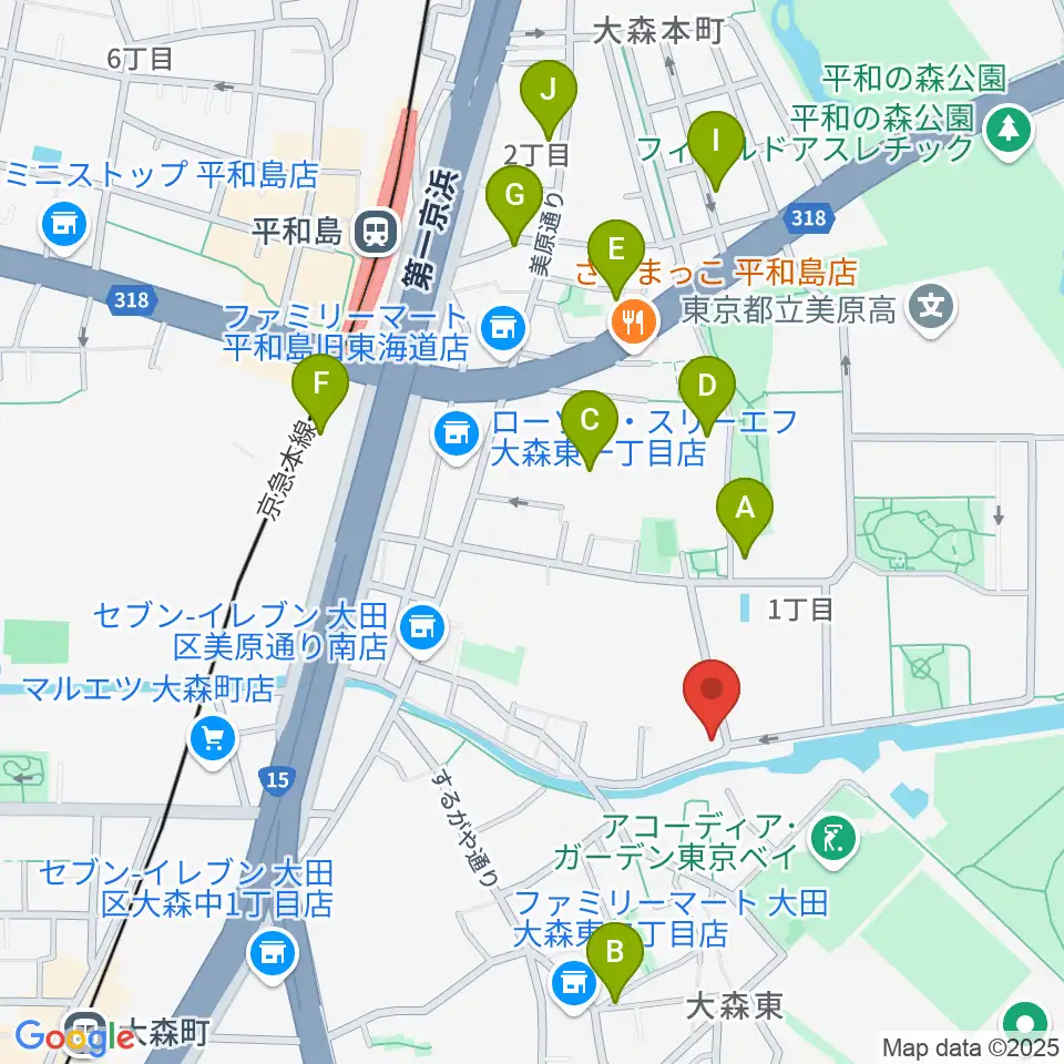 サウンドパーク周辺のホテル一覧地図