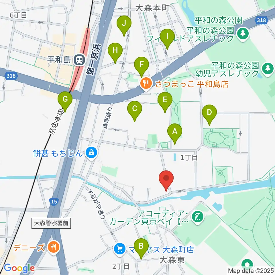 サウンドパーク周辺のホテル一覧地図