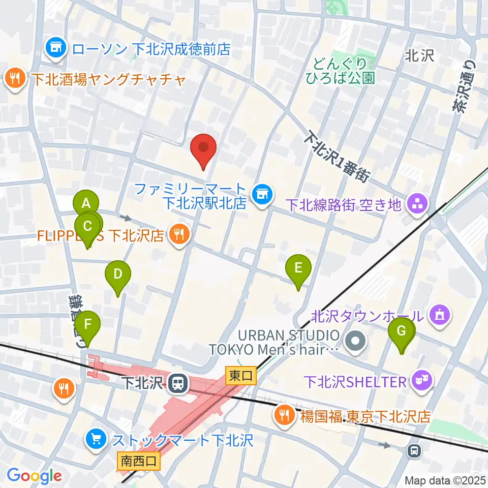 Rinky Dink Studio下北沢2nd周辺のホテル一覧地図