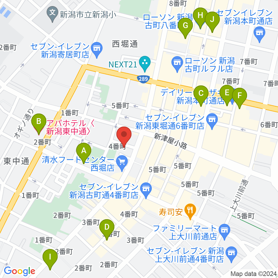 ジャズ喫茶スワン周辺のホテル一覧地図