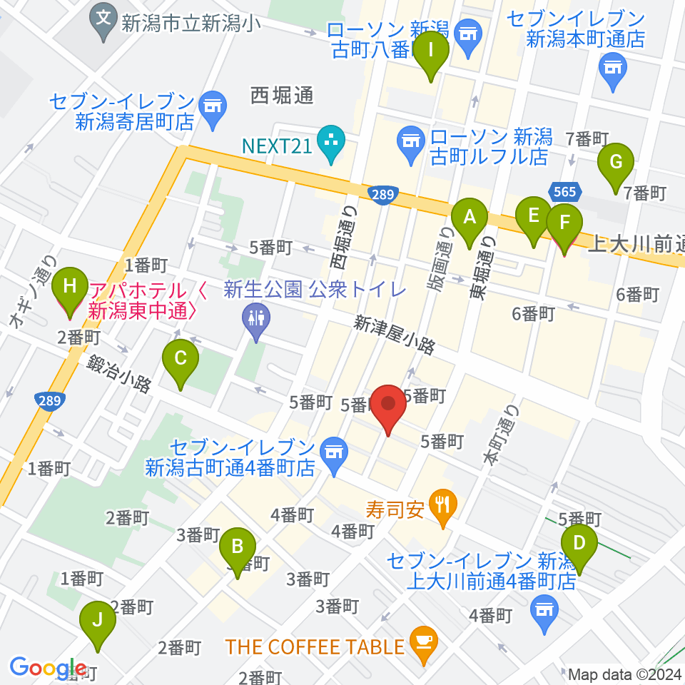 新潟JAZZ FLASH周辺のホテル一覧地図