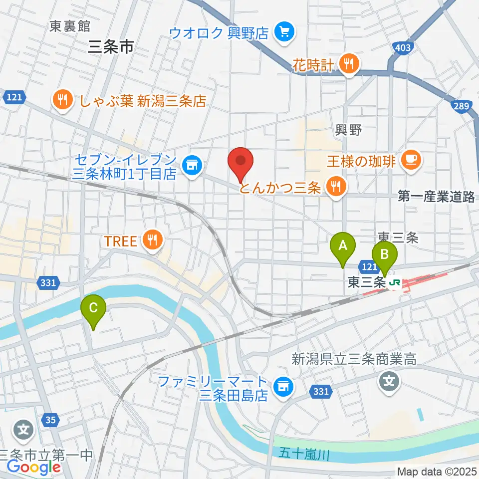 三条ロケット・ピンク周辺のホテル一覧地図