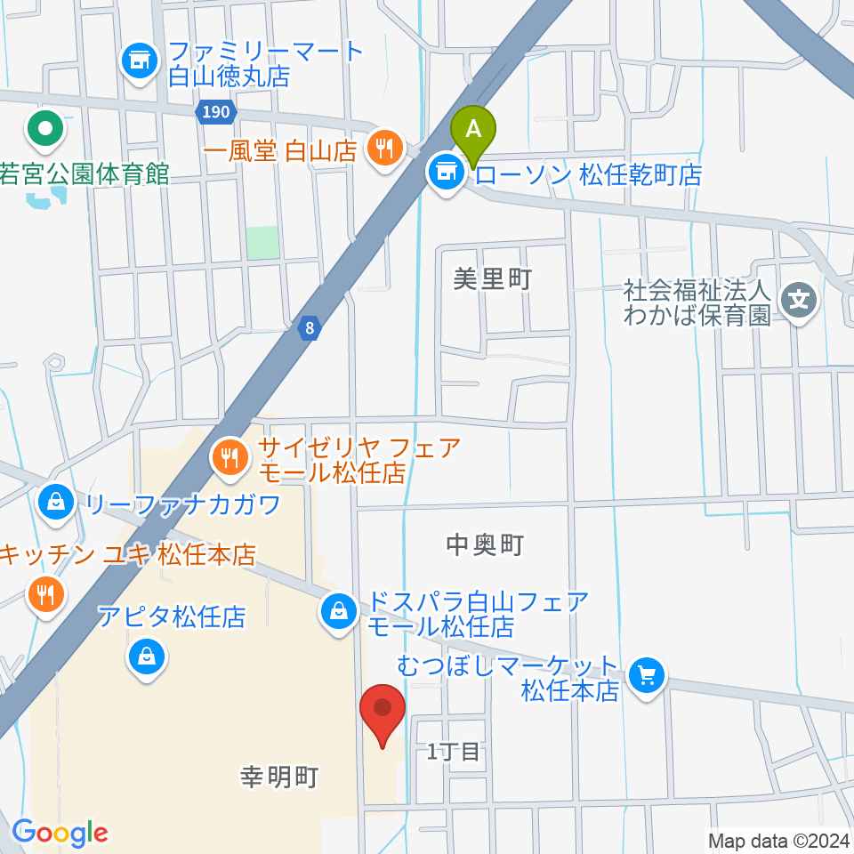 ライブスポット夕焼け周辺のホテル一覧地図