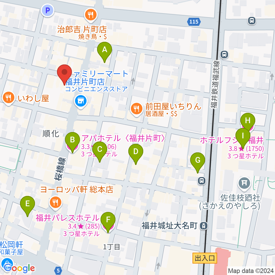 シライハウス周辺のホテル一覧地図