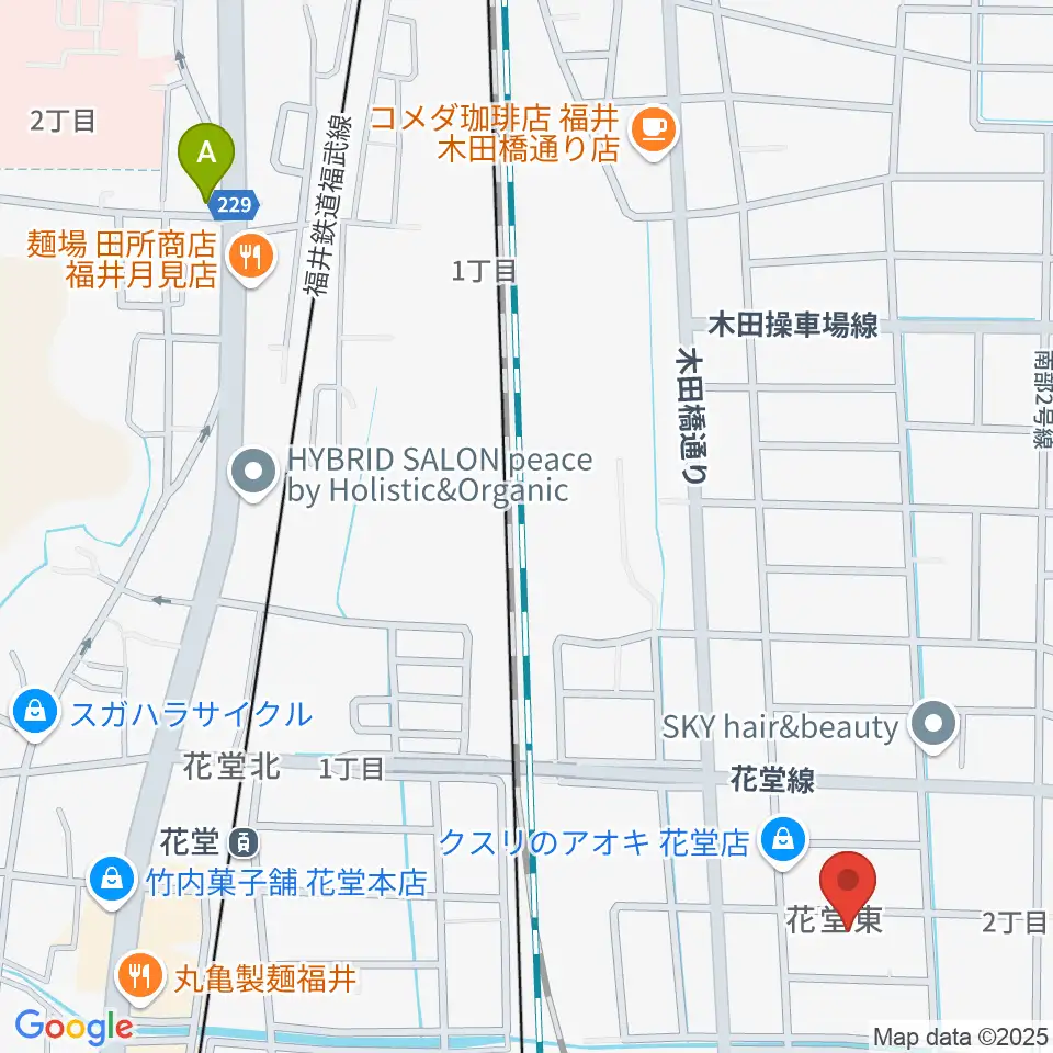 福井CHOP周辺のホテル一覧地図