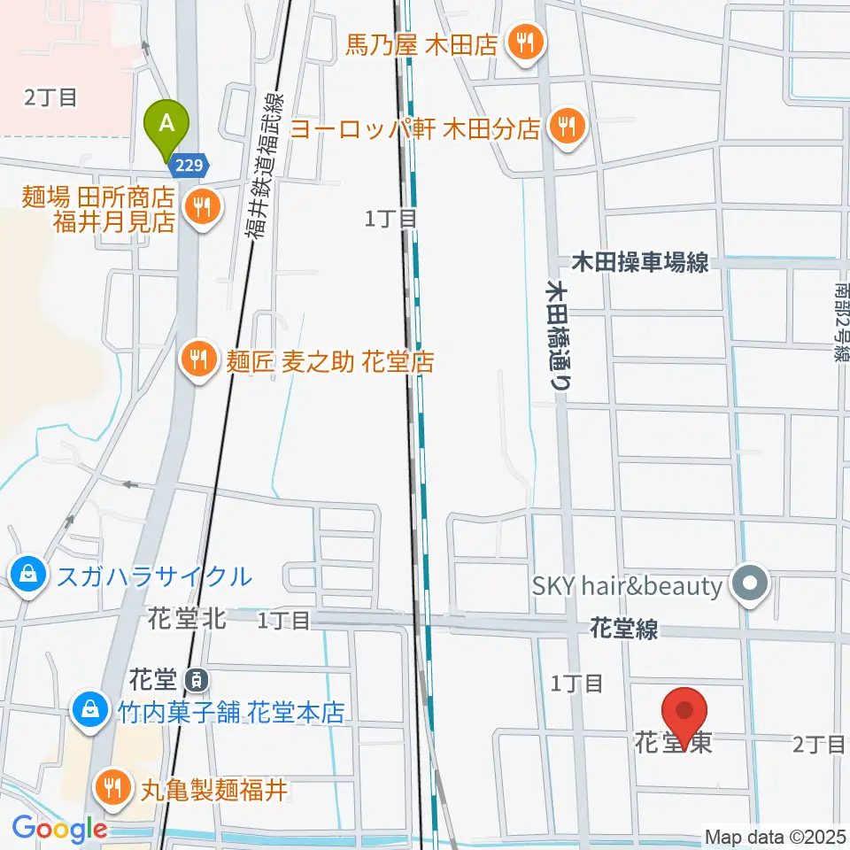 福井CHOP周辺のホテル一覧地図