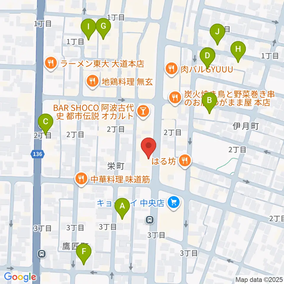 club GRINDHOUSE周辺のホテル一覧地図