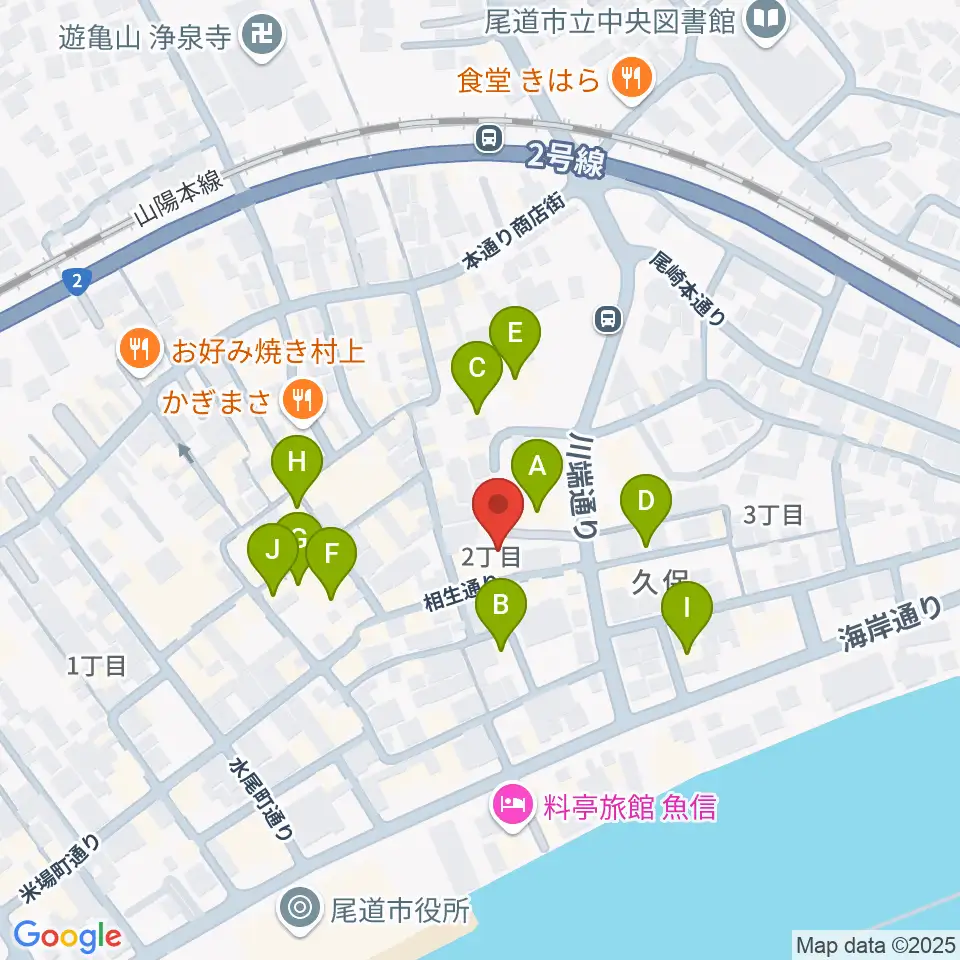 尾道B×B周辺のホテル一覧地図