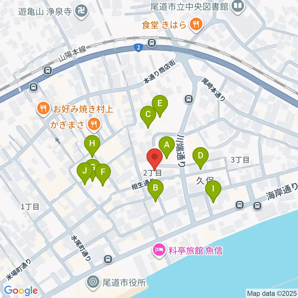 尾道B×B周辺のホテル一覧地図