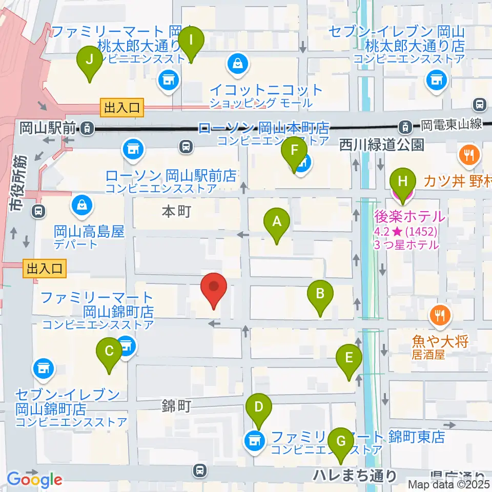クレイジーママ セカンドルーム周辺のホテル一覧地図
