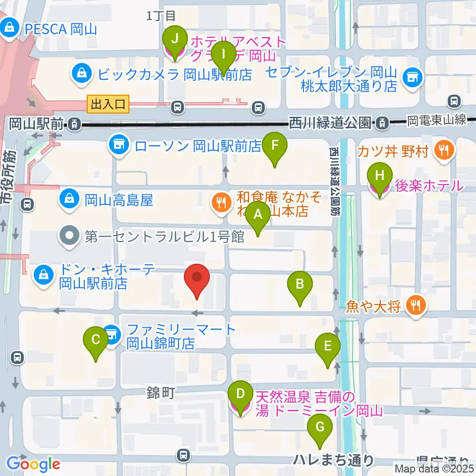 クレイジーママ セカンドルーム周辺のホテル一覧地図