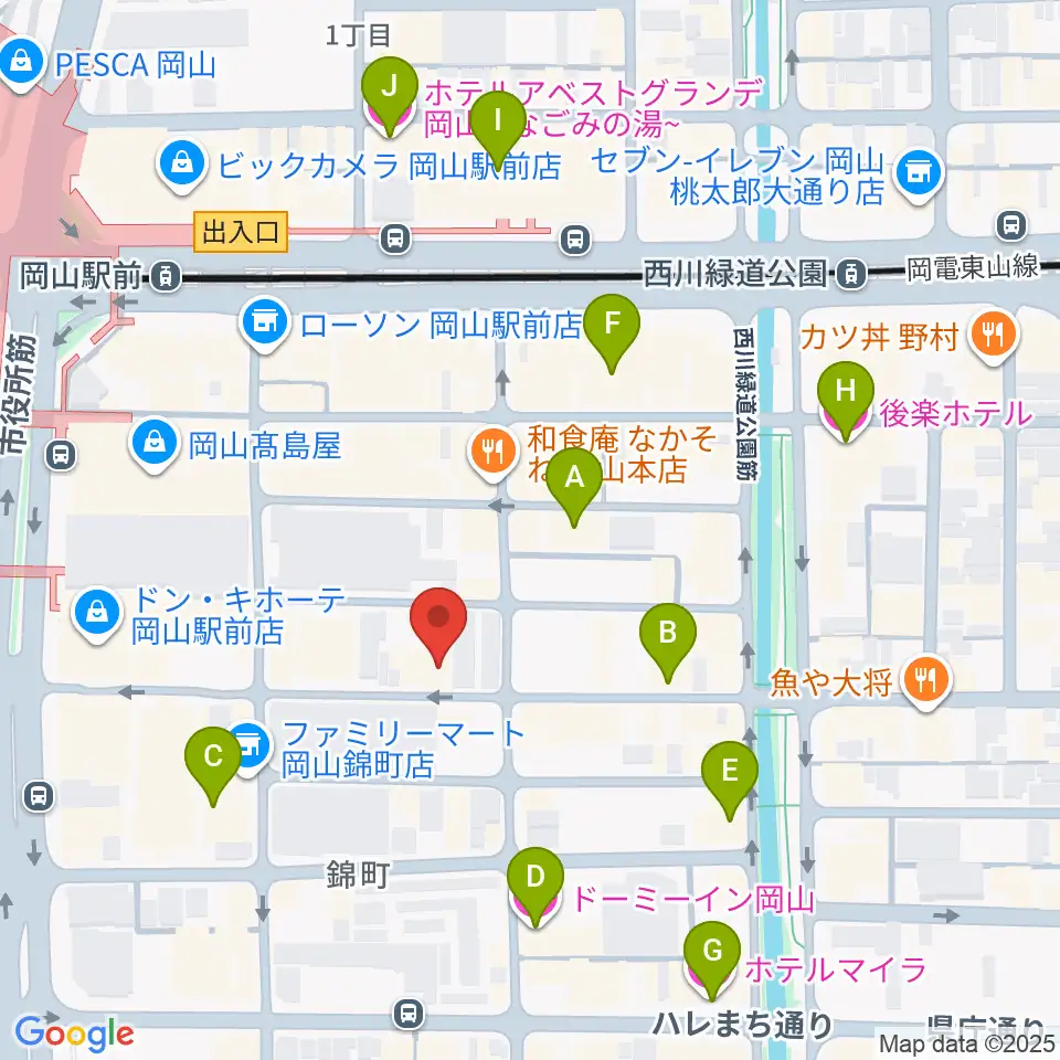 クレイジーママ セカンドルーム周辺のホテル一覧地図