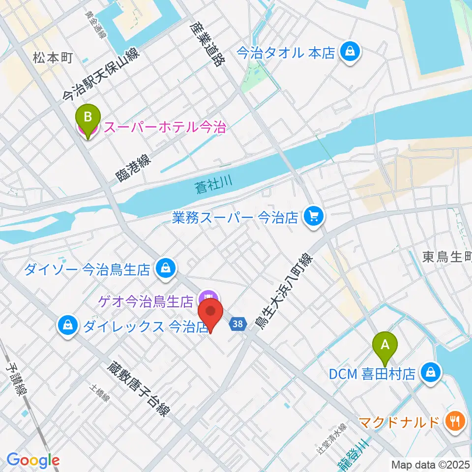 今治ジャムサウンズ周辺のホテル一覧地図