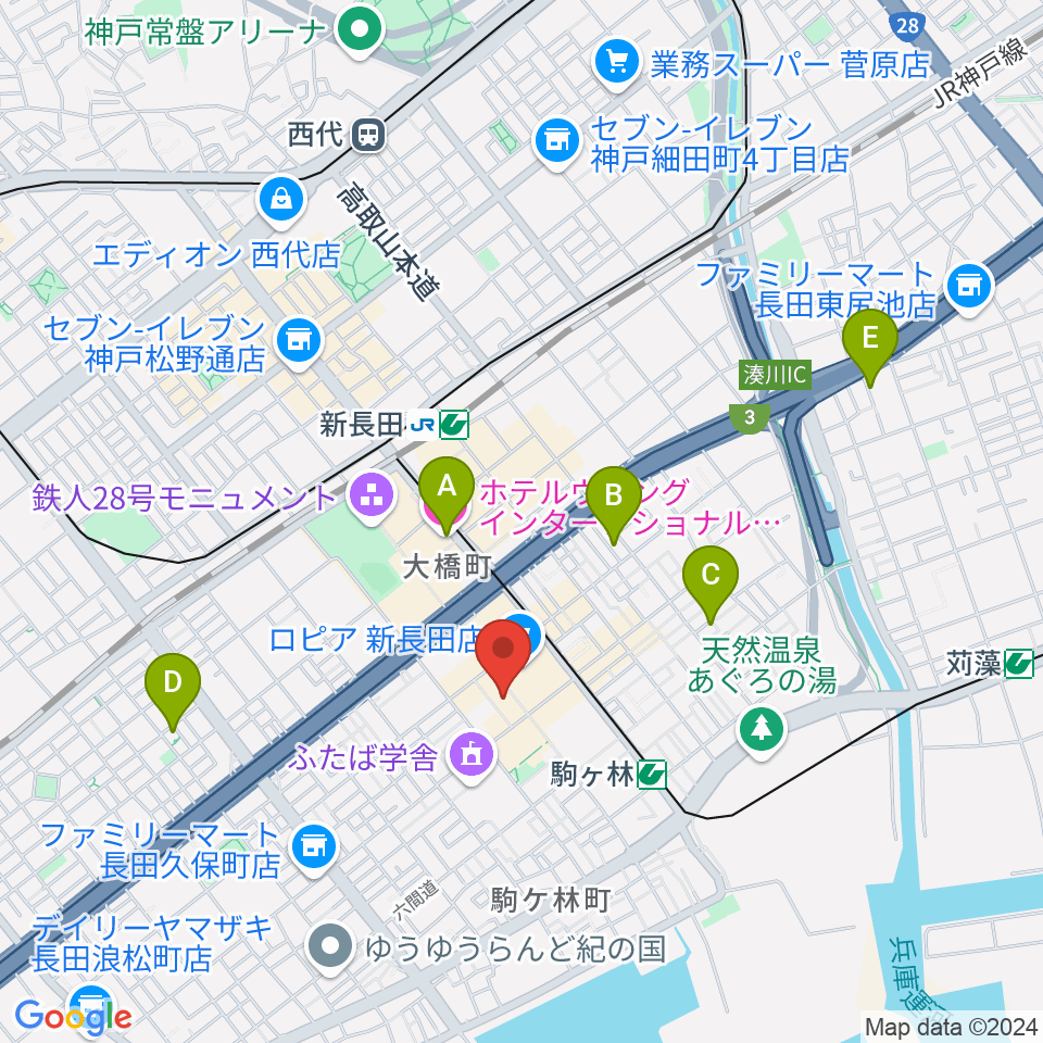 STUDIO UMI周辺のホテル一覧地図