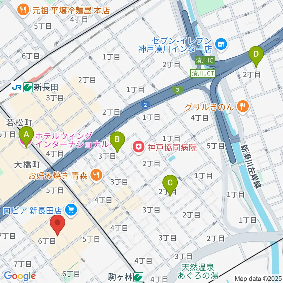 STUDIO UMI周辺のホテル一覧地図