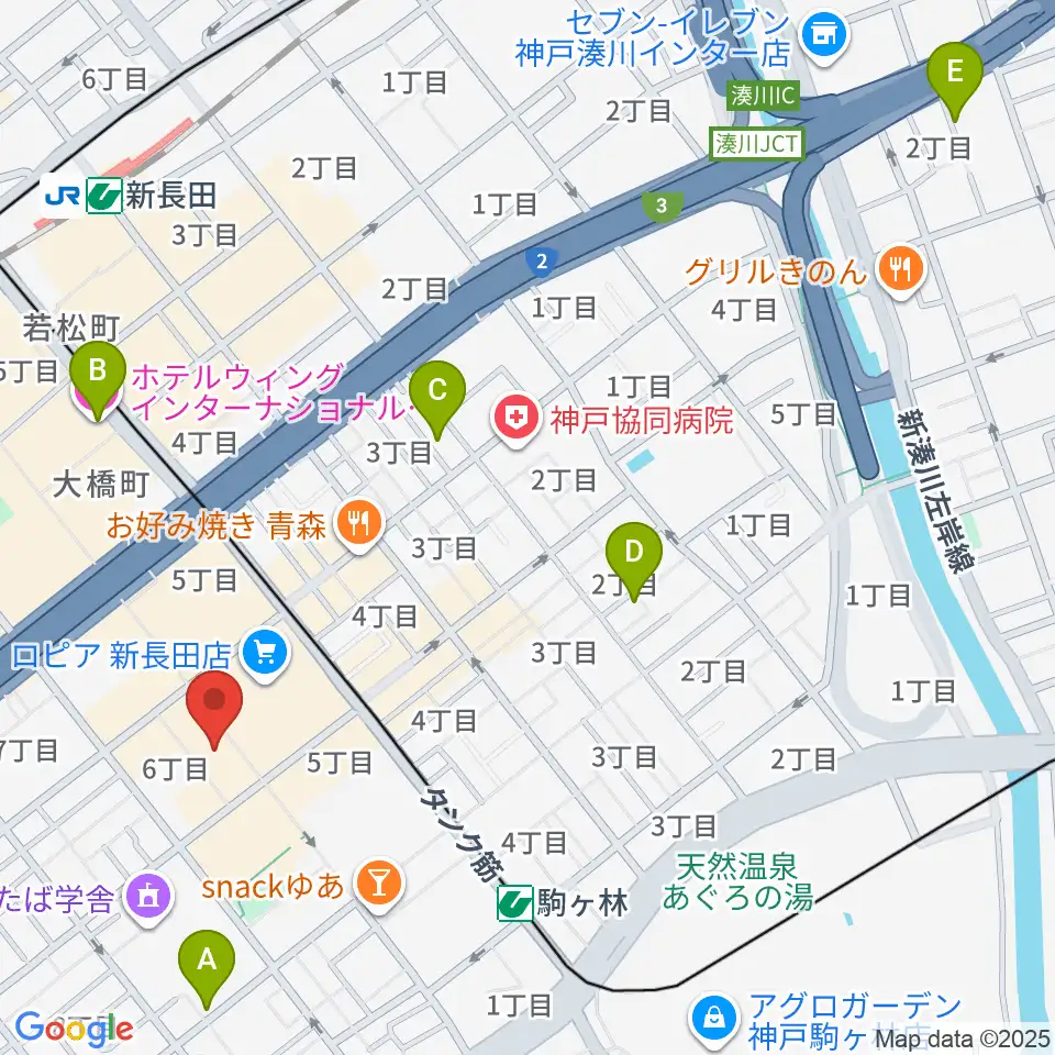 STUDIO UMI周辺のホテル一覧地図