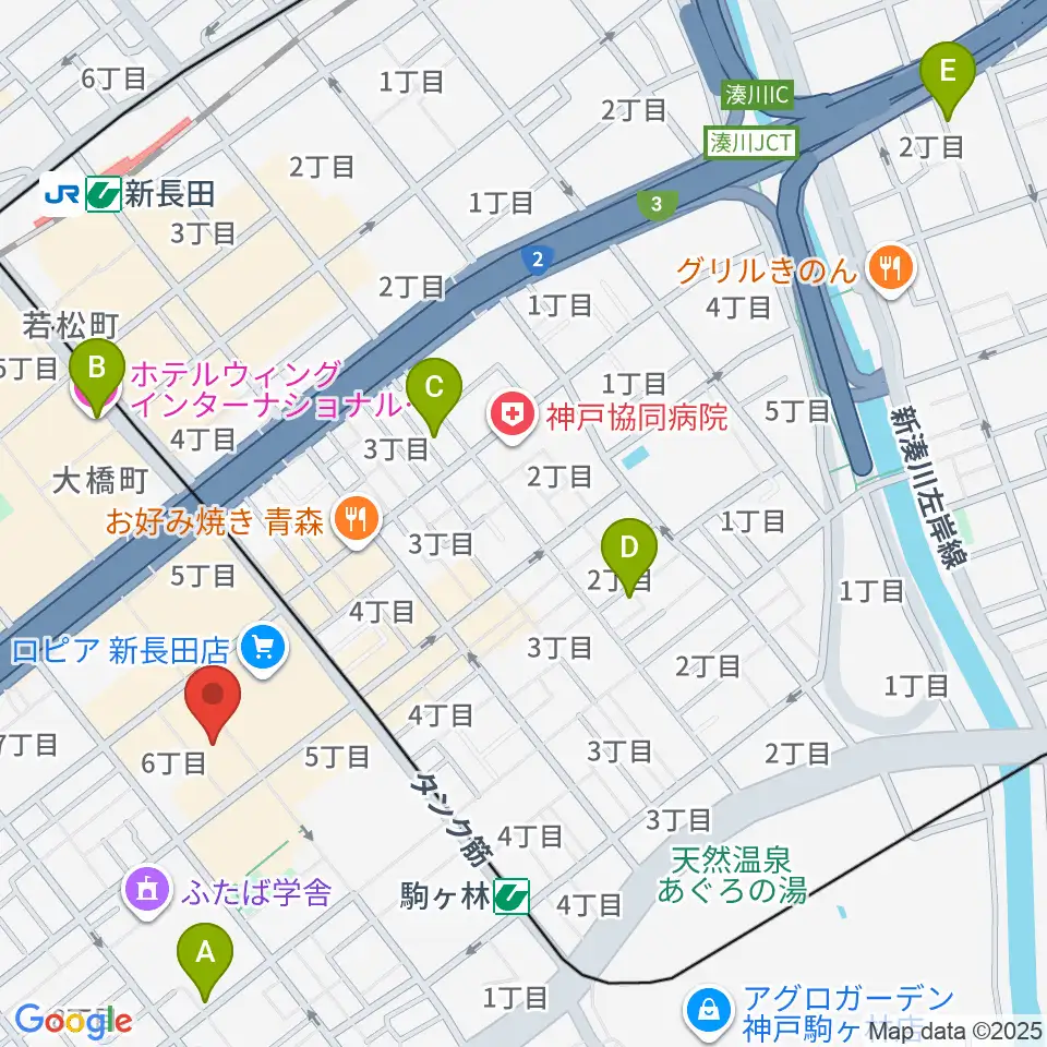 STUDIO UMI周辺のホテル一覧地図