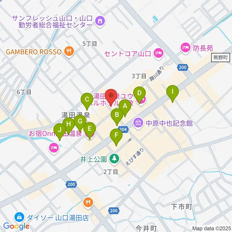 Organ's Melody周辺のホテル一覧地図