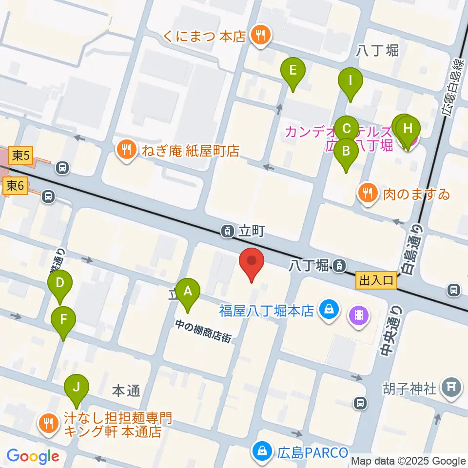 広島4.14周辺のホテル一覧地図