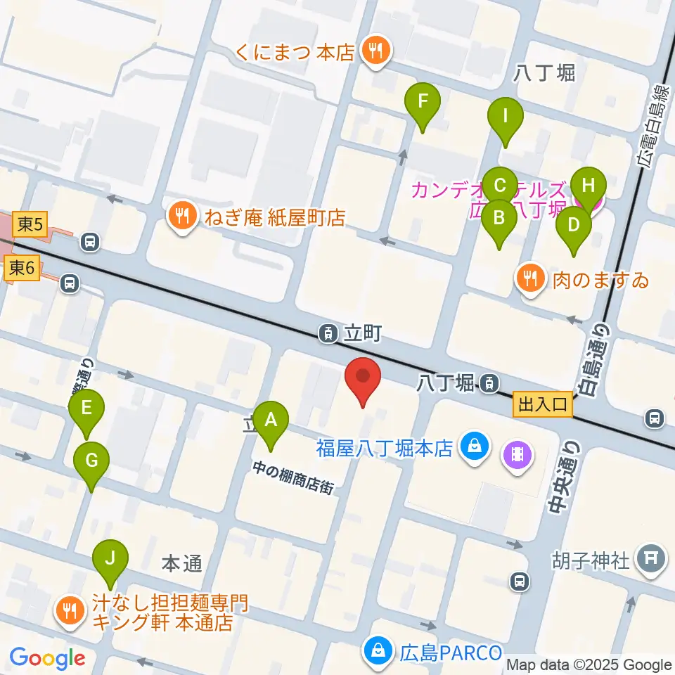 広島4.14周辺のホテル一覧地図