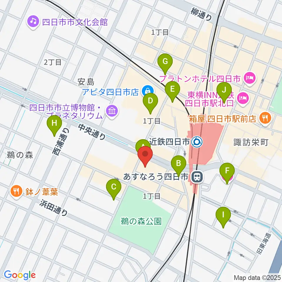 四日市CLUB CHAOS周辺のホテル一覧地図