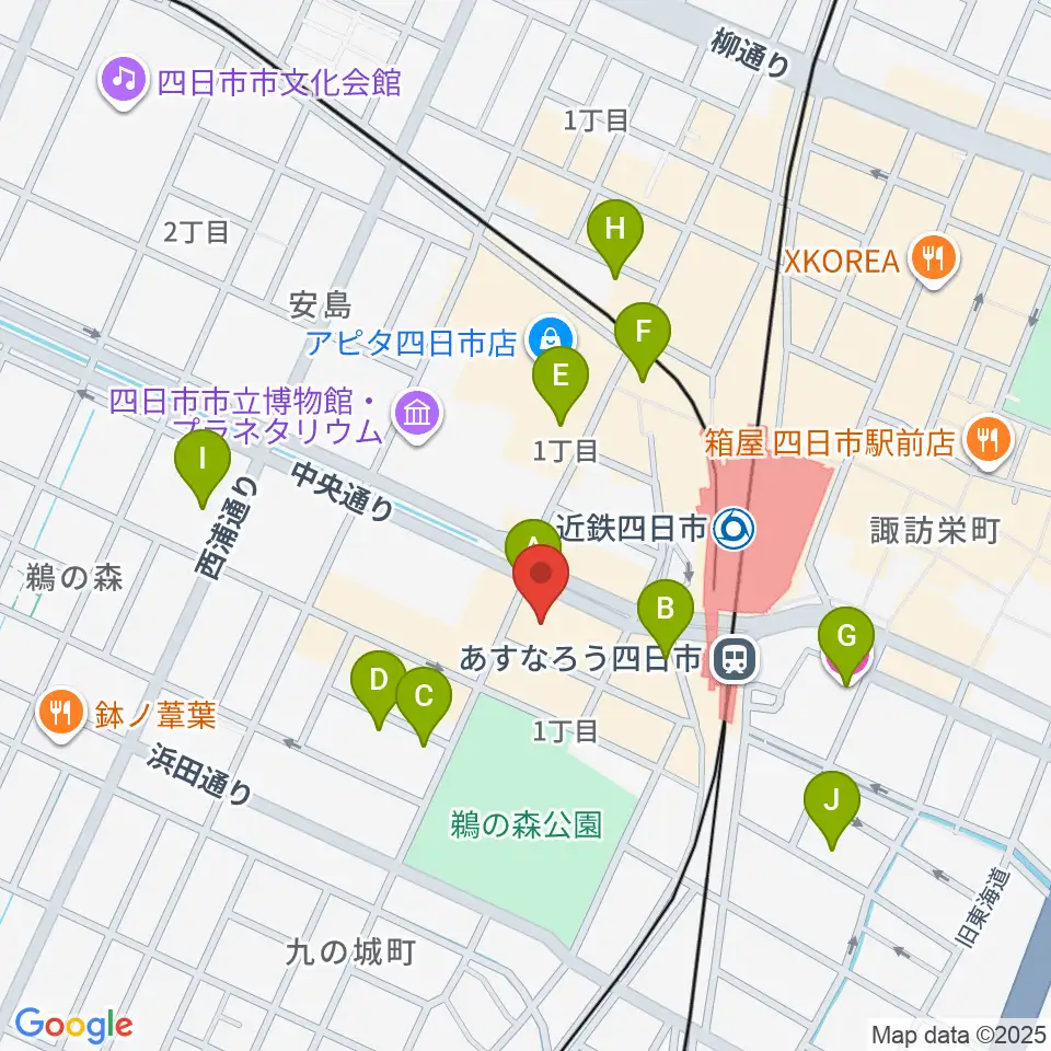 四日市CLUB CHAOS周辺のホテル一覧地図