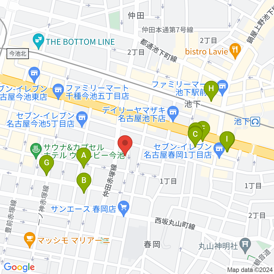 Art＆MusicSpace 源周辺のホテル一覧地図