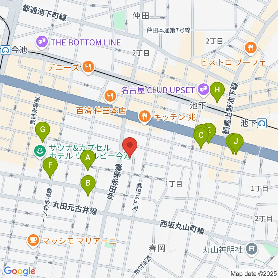 Art&MusicSpace 源周辺のホテル一覧地図