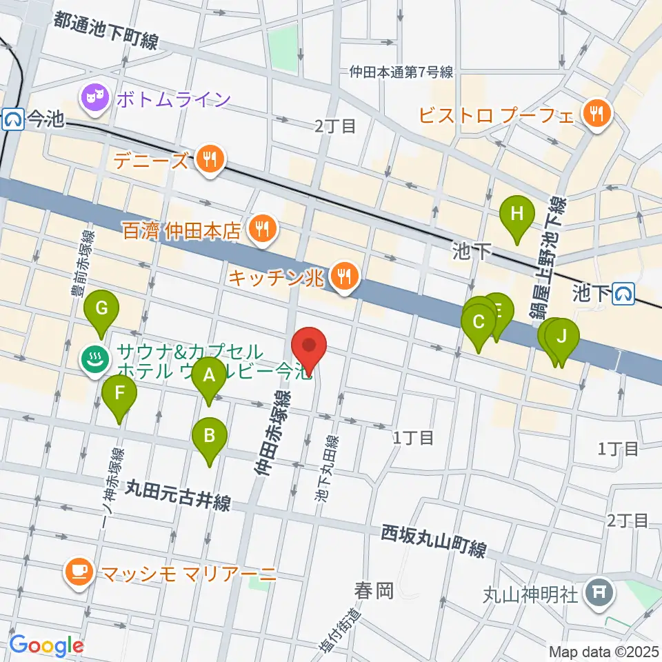 Art&MusicSpace 源周辺のホテル一覧地図