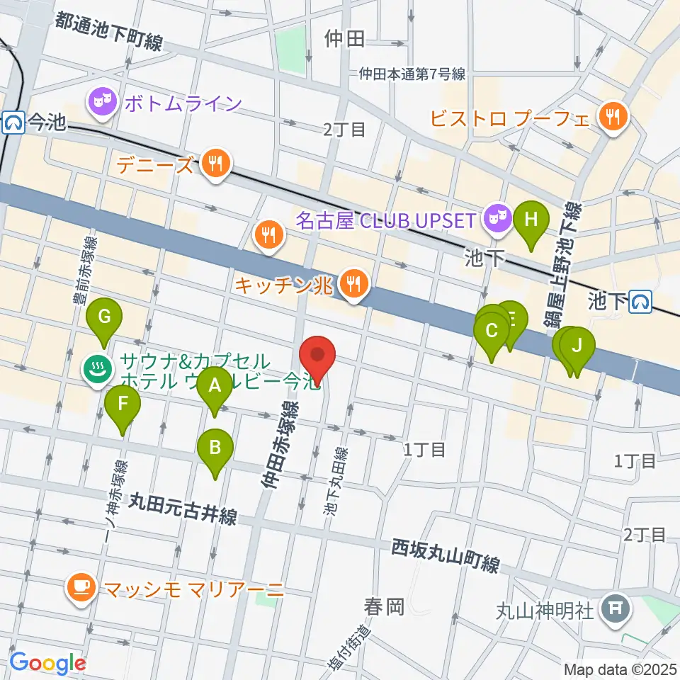 Art＆MusicSpace 源周辺のホテル一覧地図