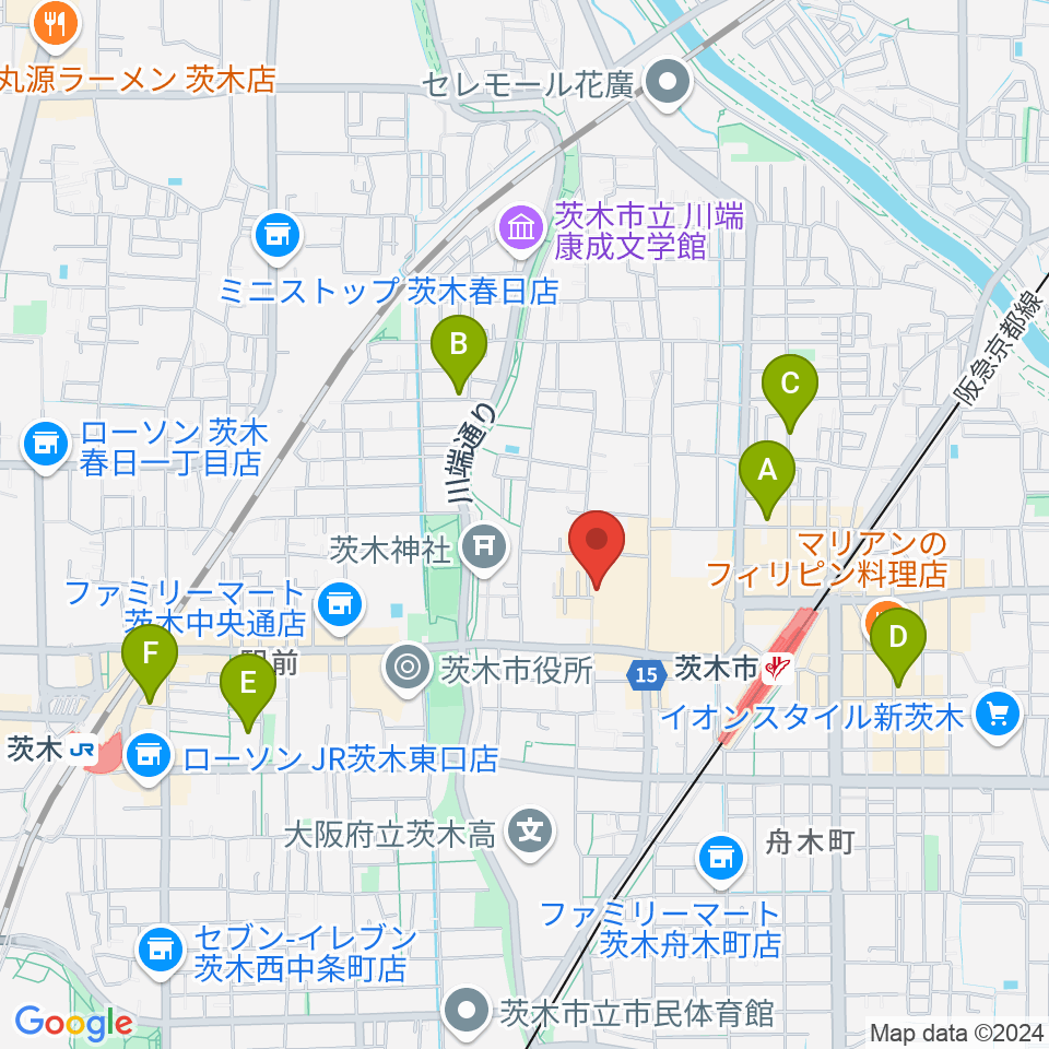 セブンステップミュージック周辺のホテル一覧地図