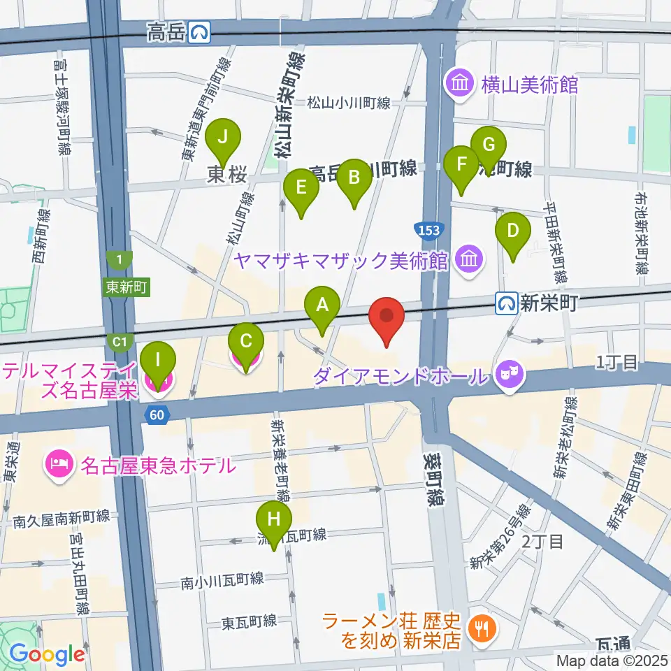 名古屋Jazz Spot Swing周辺のホテル一覧地図