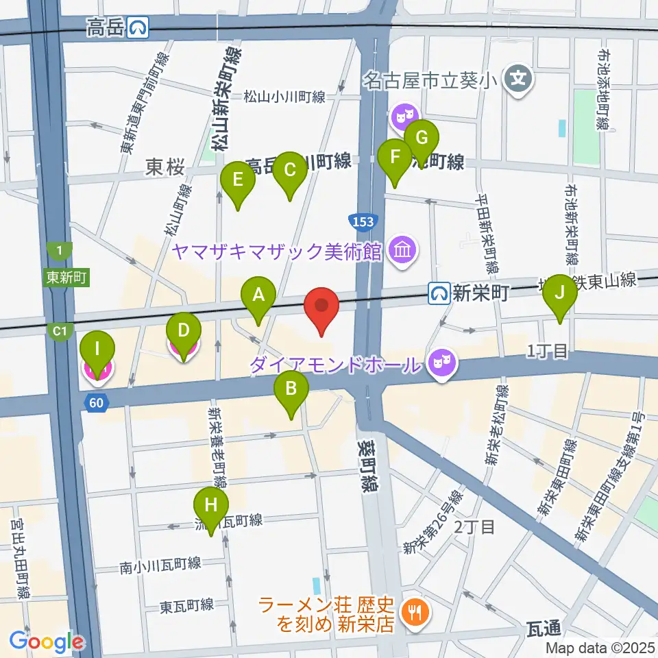 名古屋Jazz Spot Swing周辺のホテル一覧地図