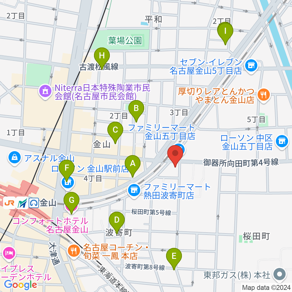 ミスターケニーズ周辺のホテル一覧地図