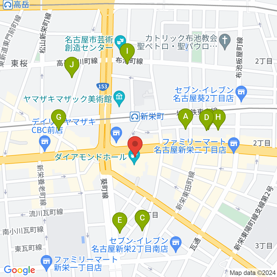 名古屋CLUB MAGO周辺のホテル一覧地図