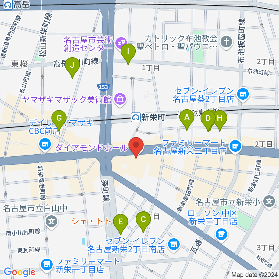 名古屋CLUB MAGO周辺のホテル一覧地図