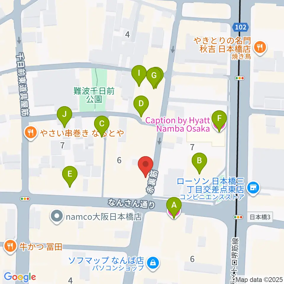 スタジオクーパー周辺のホテル一覧地図