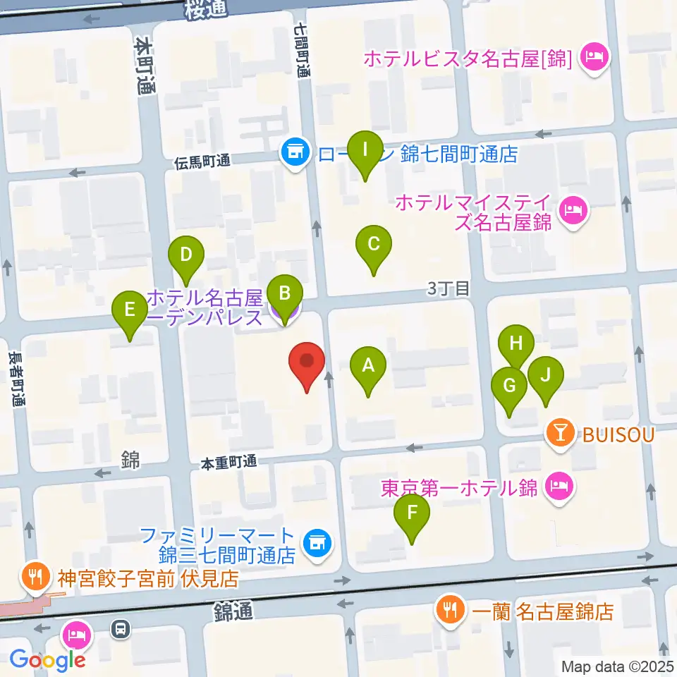 SoundBar JAP周辺のホテル一覧地図