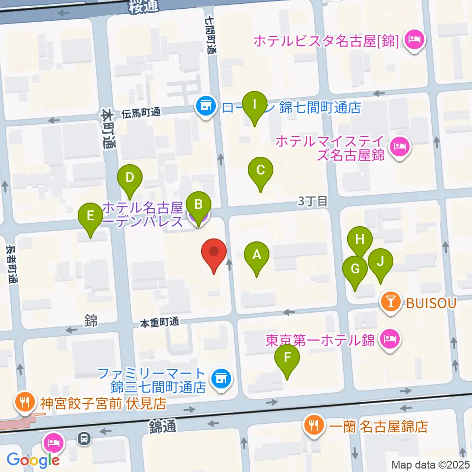 SoundBar JAP周辺のホテル一覧地図