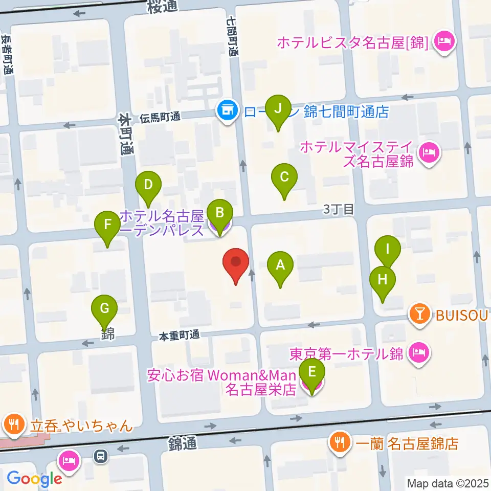 SoundBar JAP周辺のホテル一覧地図