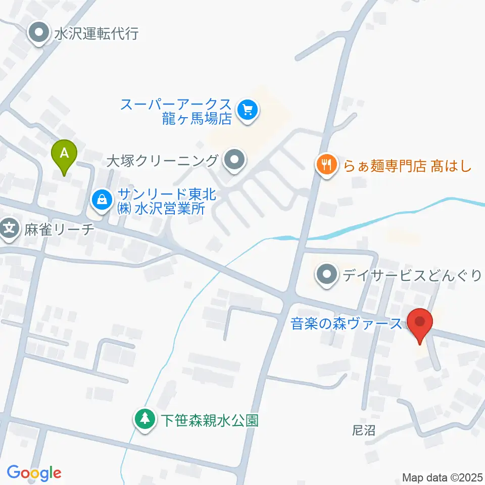 音楽の森ヴァース周辺のホテル一覧地図