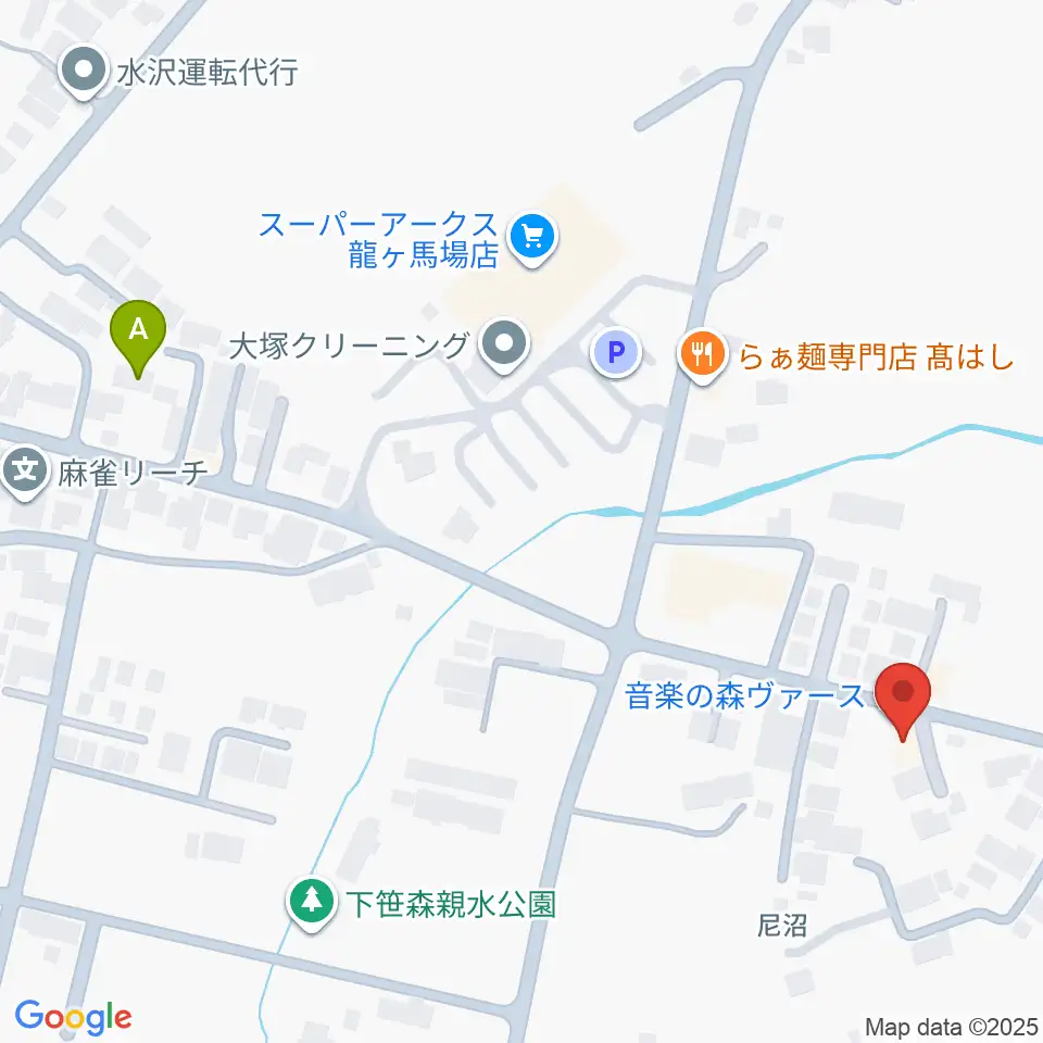 音楽の森ヴァース周辺のホテル一覧地図
