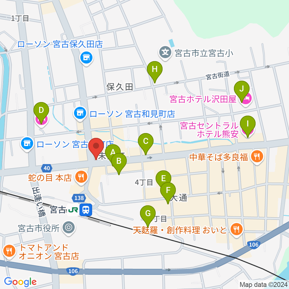 リラパークこなり小成楽器周辺のホテル一覧地図