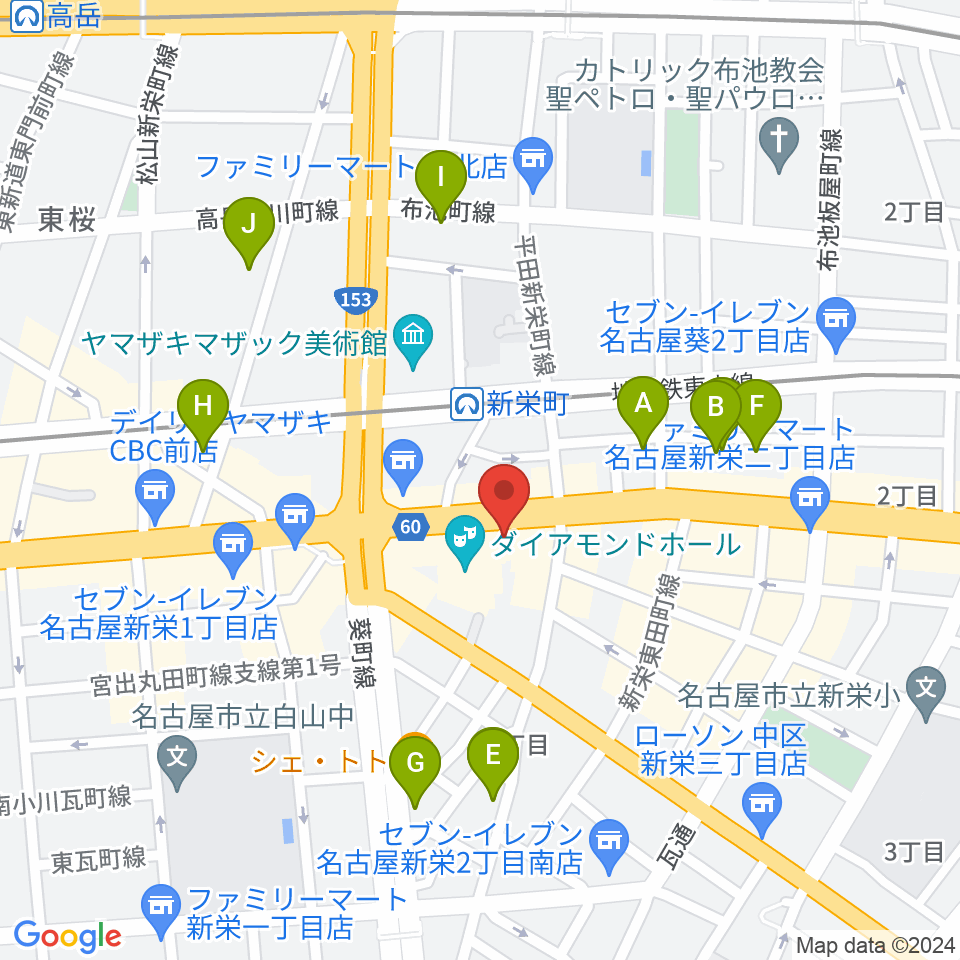 新栄Live & Lounge Vio周辺のホテル一覧地図