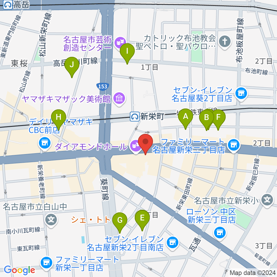 新栄Live & Lounge Vio周辺のホテル一覧地図