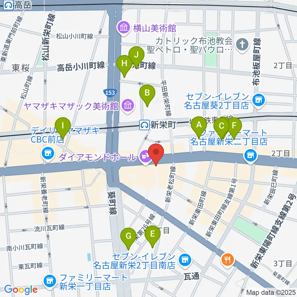 新栄Live & Lounge Vio周辺のホテル一覧地図