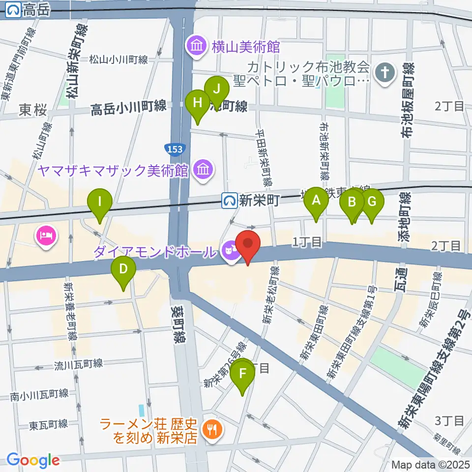 新栄Live & Lounge Vio周辺のホテル一覧地図