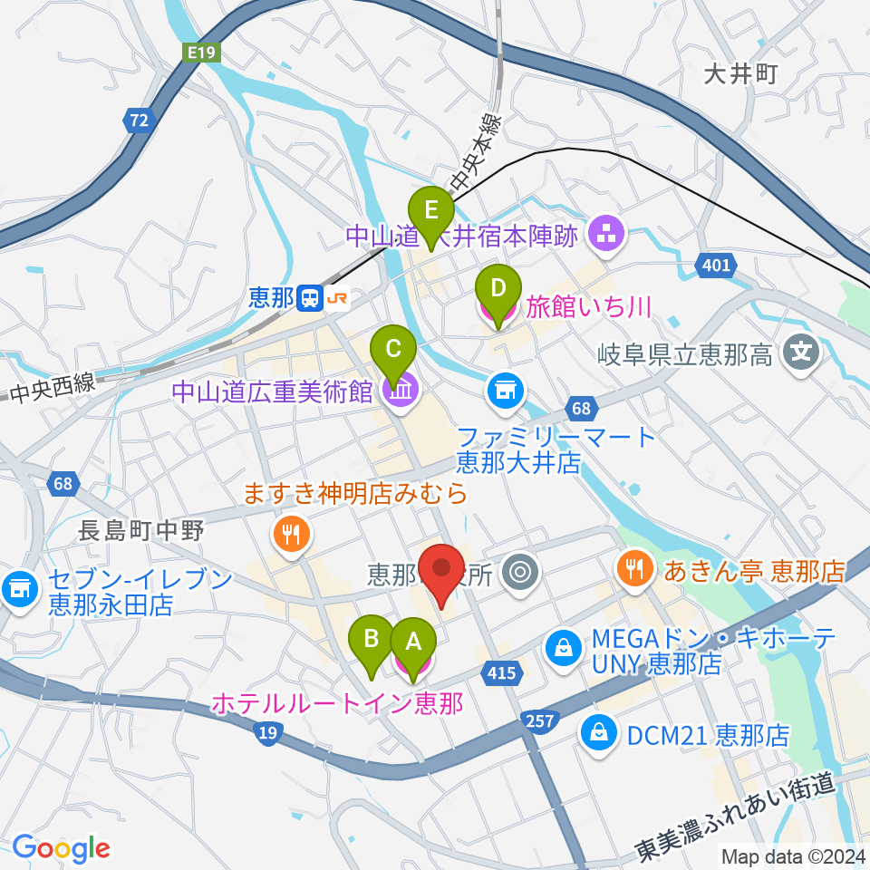 New Wave周辺のホテル一覧地図