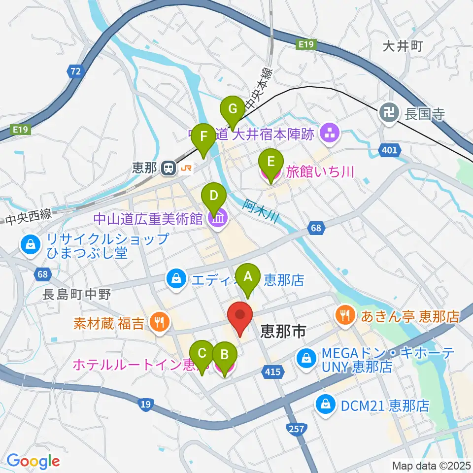 New Wave周辺のホテル一覧地図