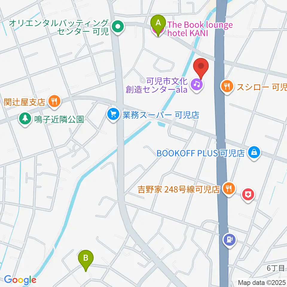 可児市文化創造センターala周辺のホテル一覧地図